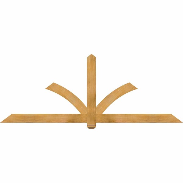 Ekena Millwork Redmond Rough Sawn Timber Gable Bracket, Western Red Cedar, 84"W x 31"H x 2"D x 4"F, 9/12 Pitch GBW084X31X0204RED00RWR - main